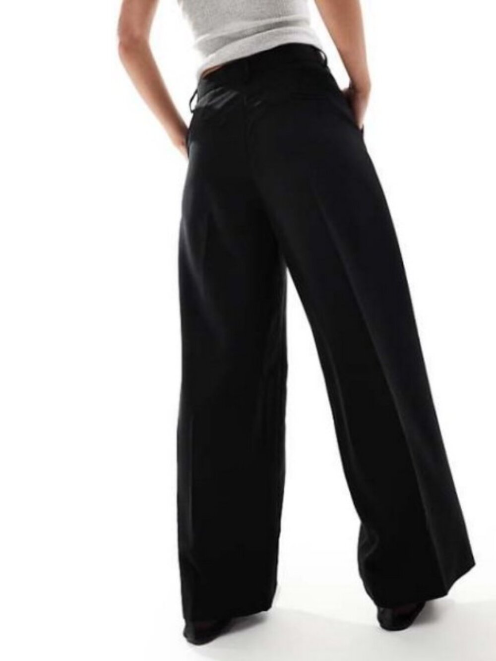 NEW ASOS DESIGN Linen Wide leg Pants 14 - Picture 6 of 13